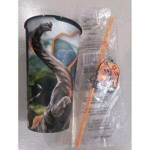 Jurassic World Rebirth Titanosaurus Big Gulp Cup And Straw W/ Keychain/hanger